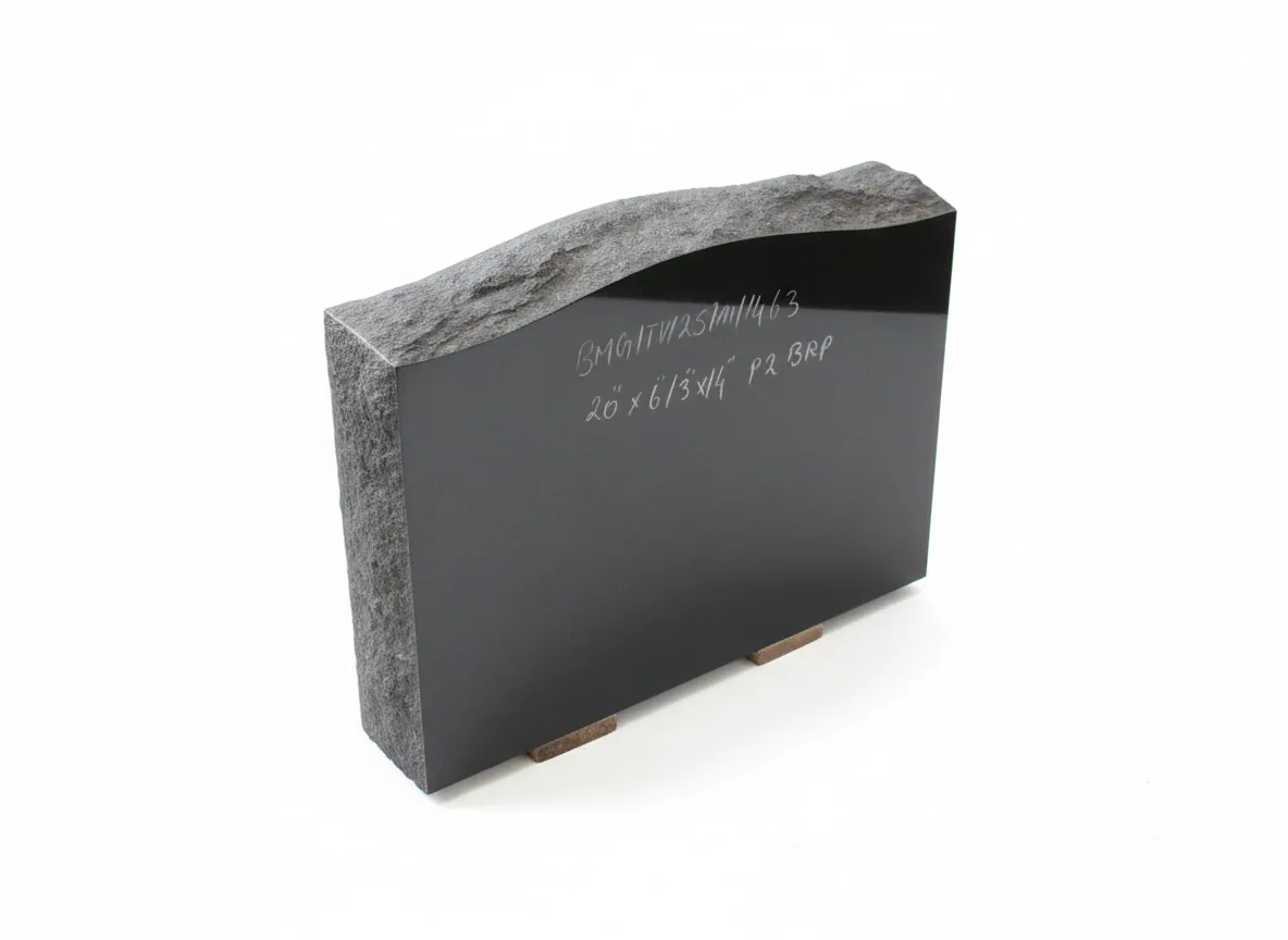 Serp Rock Top Black Granite Monument